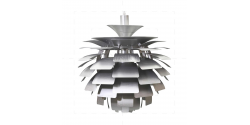 Ceiling Lamp Silver - 48cm